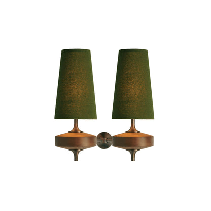 Wall Light | Vintage Wood Base Sconce