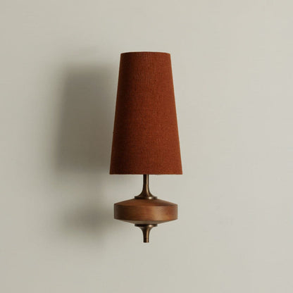 Wall Light | Vintage Wood Base Sconce