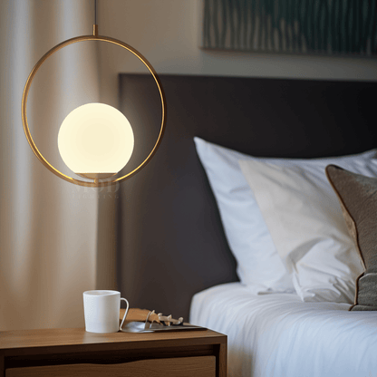 Pendant Light | Oval Frame Globe Design