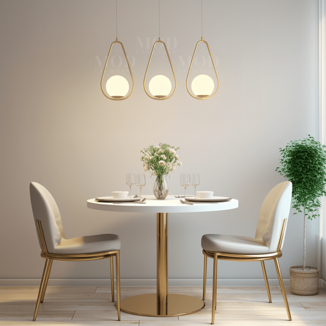 Pendant Light | Oval Frame Globe Design