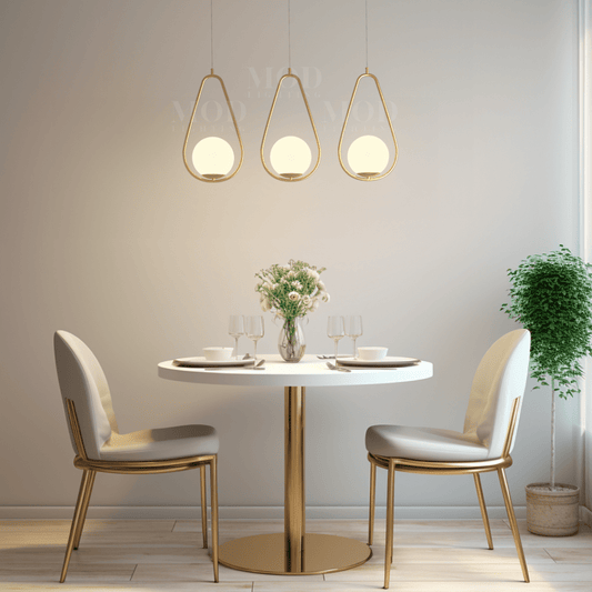Pendant Light | Oval Frame Globe Design