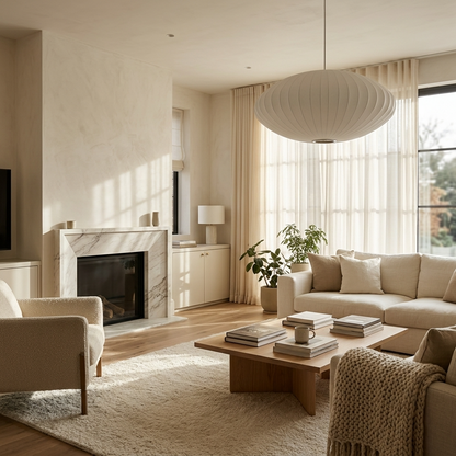 Pendant Light | Oval Cocoon Shade Design