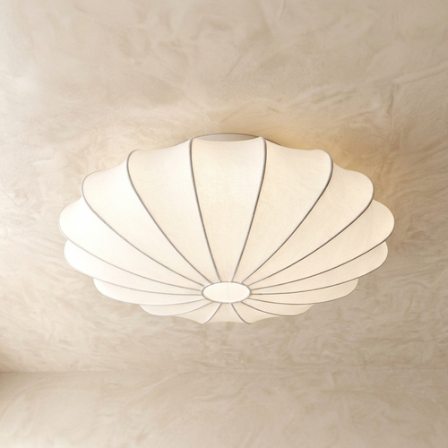 Ceiling Light | Shell Shaped Silk Flush Mount