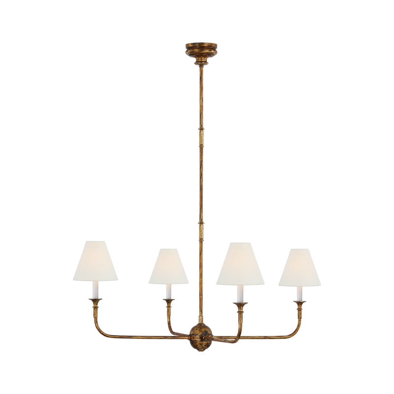 Pendant Light | Vintage Fabric Shade Chandelier