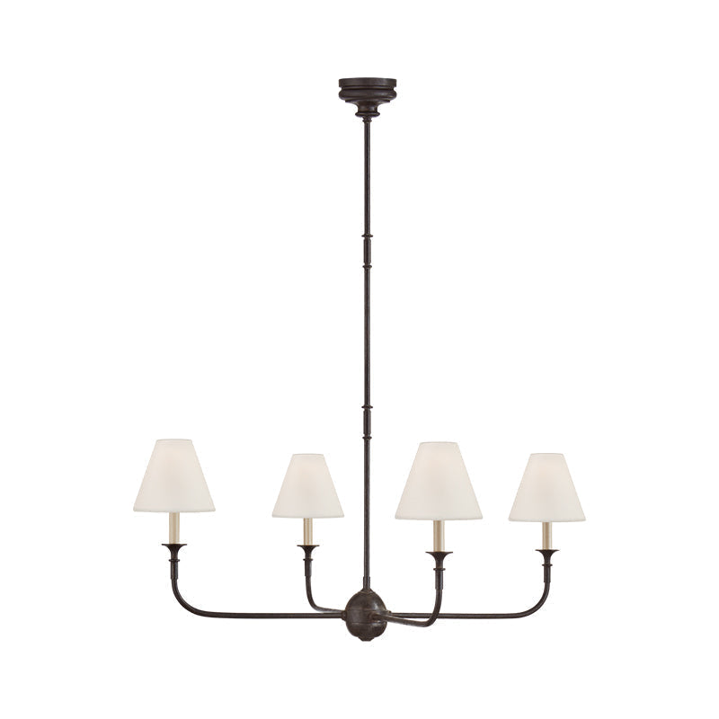 Pendant Light | Vintage Fabric Shade Chandelier