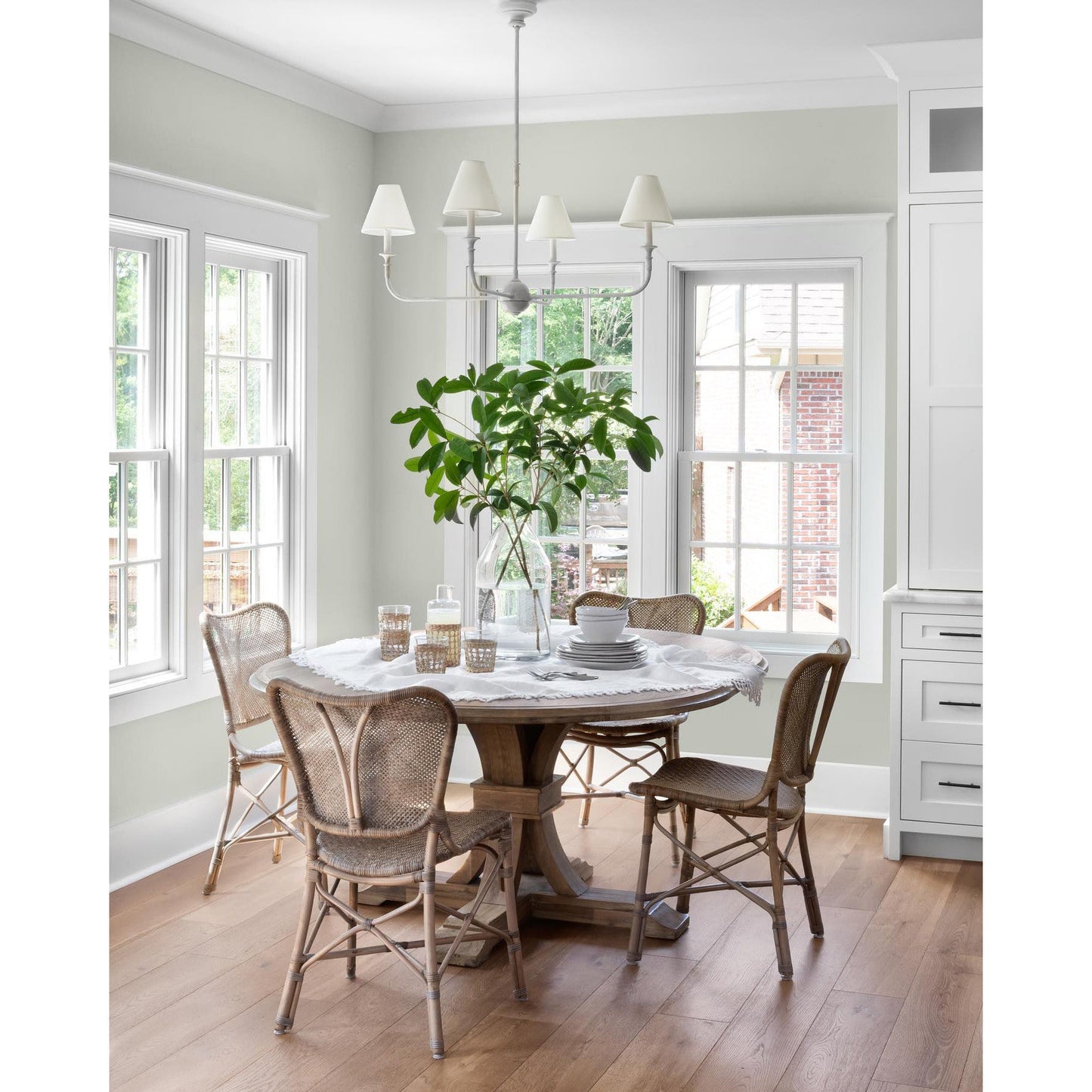 Pendant Light | Vintage Fabric Shade Chandelier