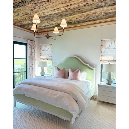 Pendant Light | Vintage Fabric Shade Chandelier