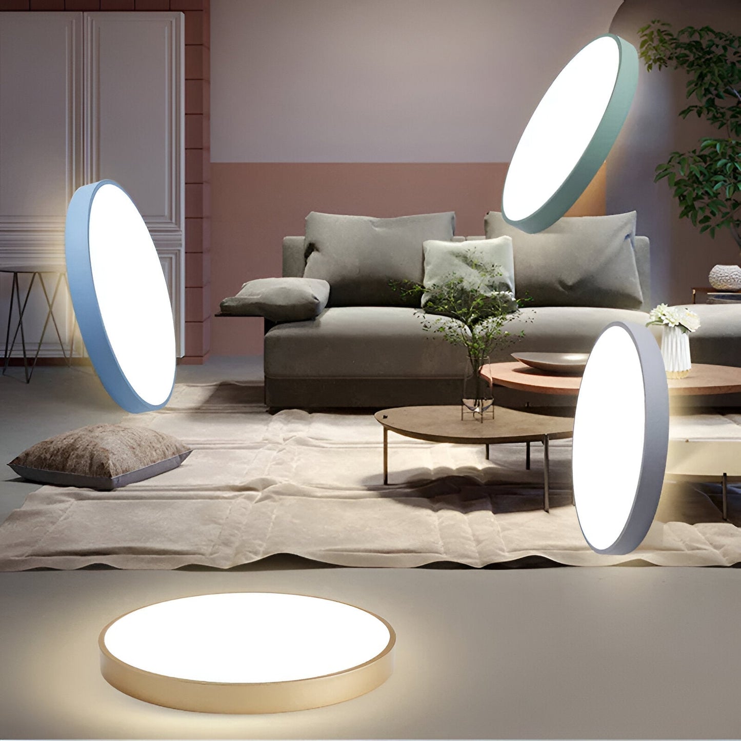 Ceiling Light | Minimalist Round Flush Mount