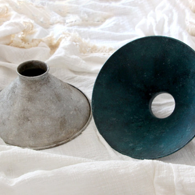 Pendant Light | Vintage Patina Cone Design