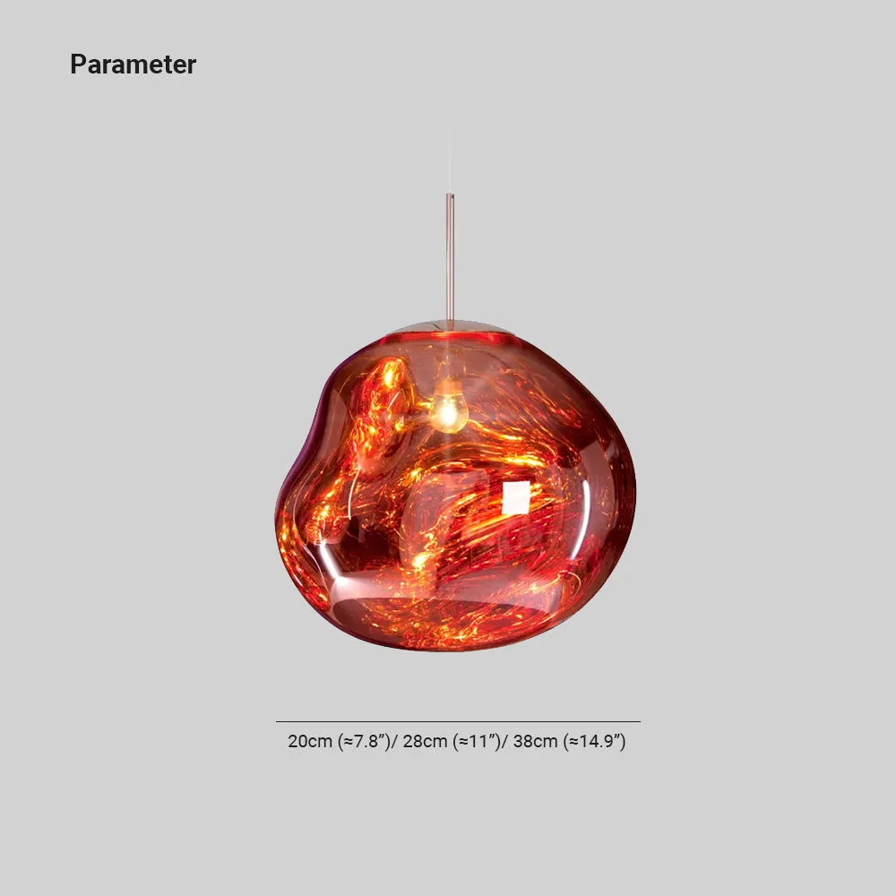 Pendant Light | Molten Glass Lava Design