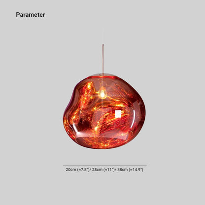 Pendant Light | Molten Glass Lava Design