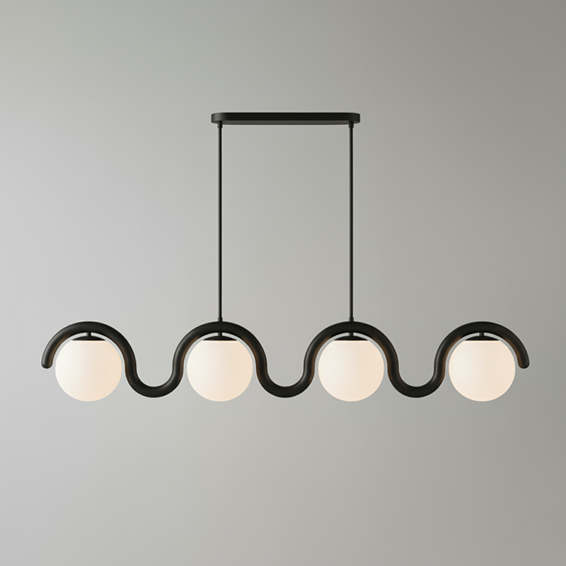 Pendant Light | Wavy Sphere Chandelier Design