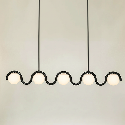 Pendant Light | Wavy Sphere Chandelier Design