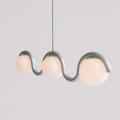 Pendant Light | Wavy Sphere Chandelier Design