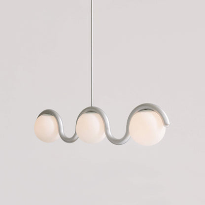 Pendant Light | Wavy Sphere Chandelier Design