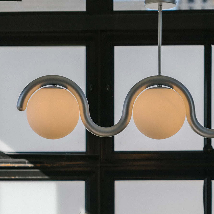 Pendant Light | Wavy Sphere Chandelier Design