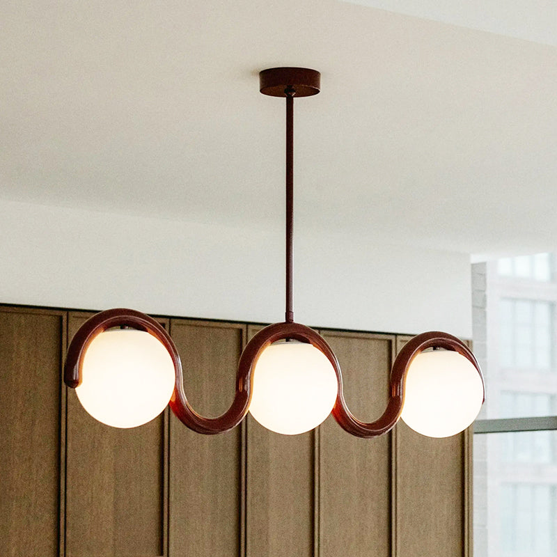 Pendant Light | Wavy Sphere Chandelier Design