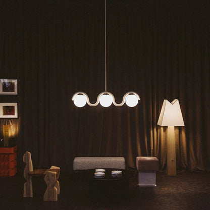 Pendant Light | Wavy Sphere Chandelier Design