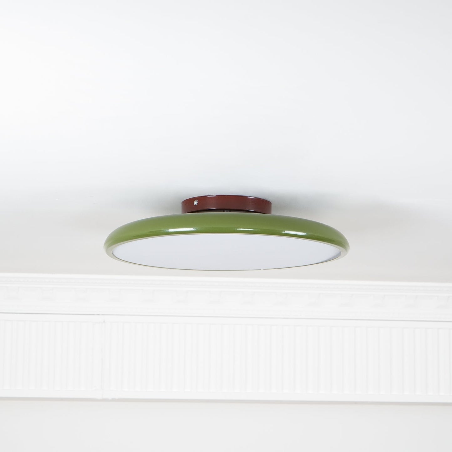 Ceiling Light | Wood Trim Round LED