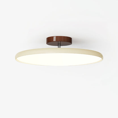Ceiling Light | Wood Trim Round LED