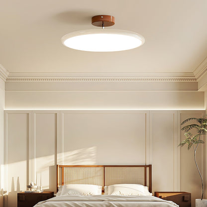 Ceiling Light | Wood Trim Round LED