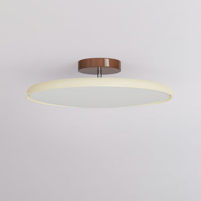Ceiling Light | Wood Trim Round LED