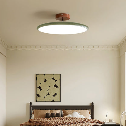 Ceiling Light | Wood Trim Round LED