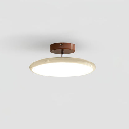 Ceiling Light | Wood Trim Round LED