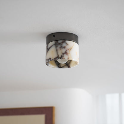 Ceiling Light | Marble Cylinder Spotlight Design