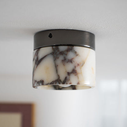 Ceiling Light | Marble Cylinder Spotlight Design