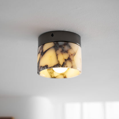 Ceiling Light | Marble Cylinder Spotlight Design