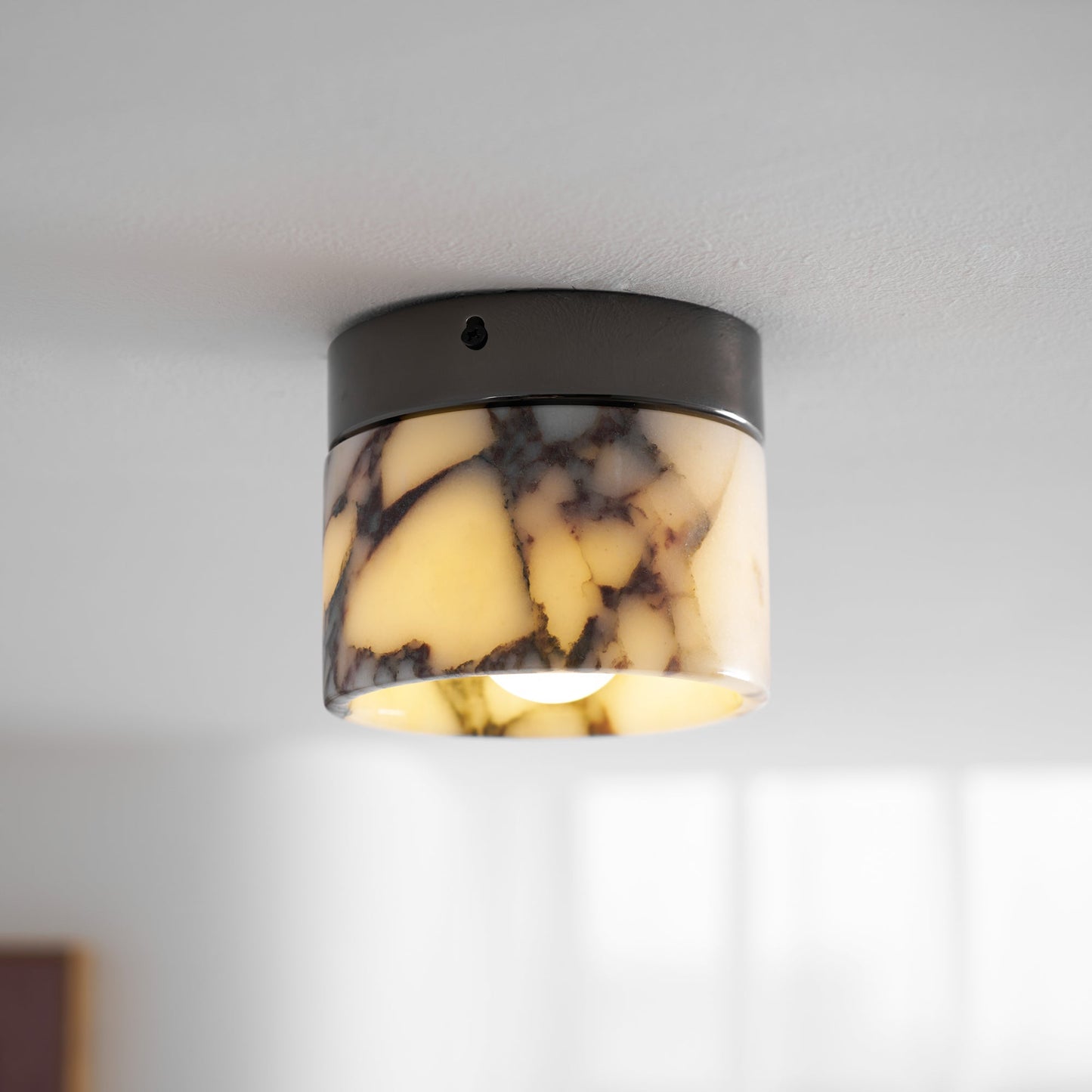 Ceiling Light | Marble Cylinder Spotlight Design