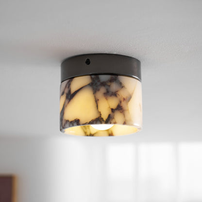 Ceiling Light | Marble Cylinder Spotlight Design