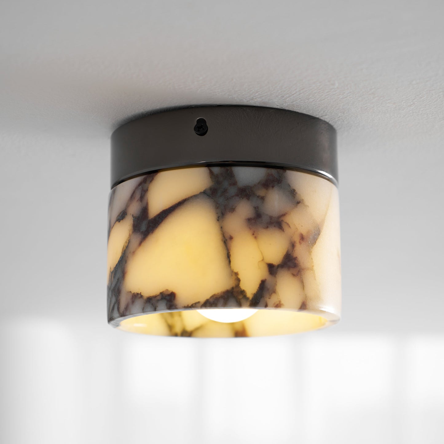 Ceiling Light | Marble Cylinder Spotlight Design