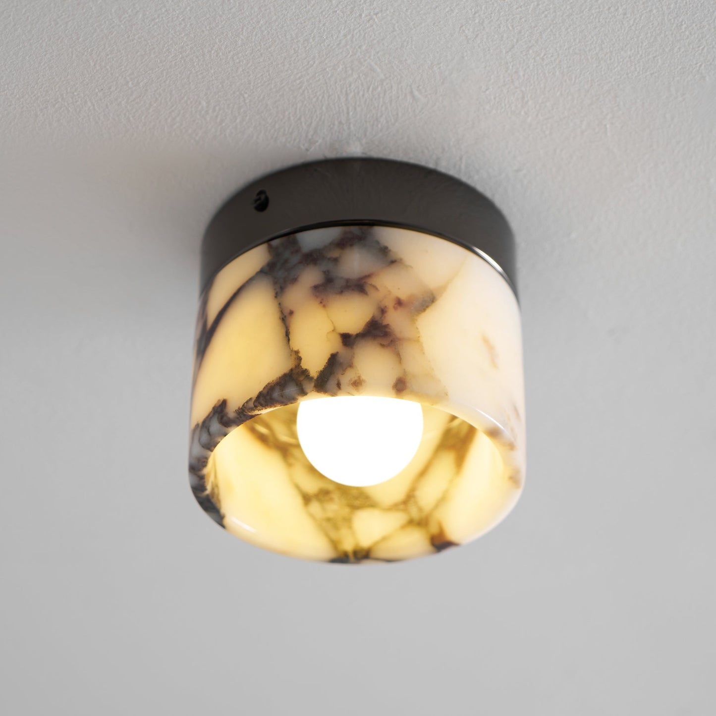 Ceiling Light | Marble Cylinder Spotlight Design