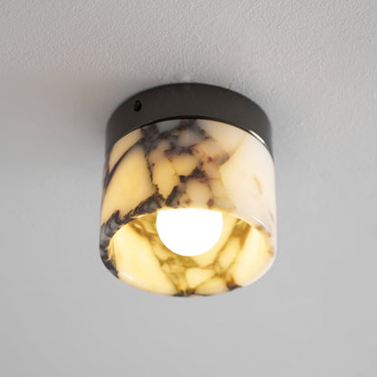 Ceiling Light | Marble Cylinder Spotlight Design