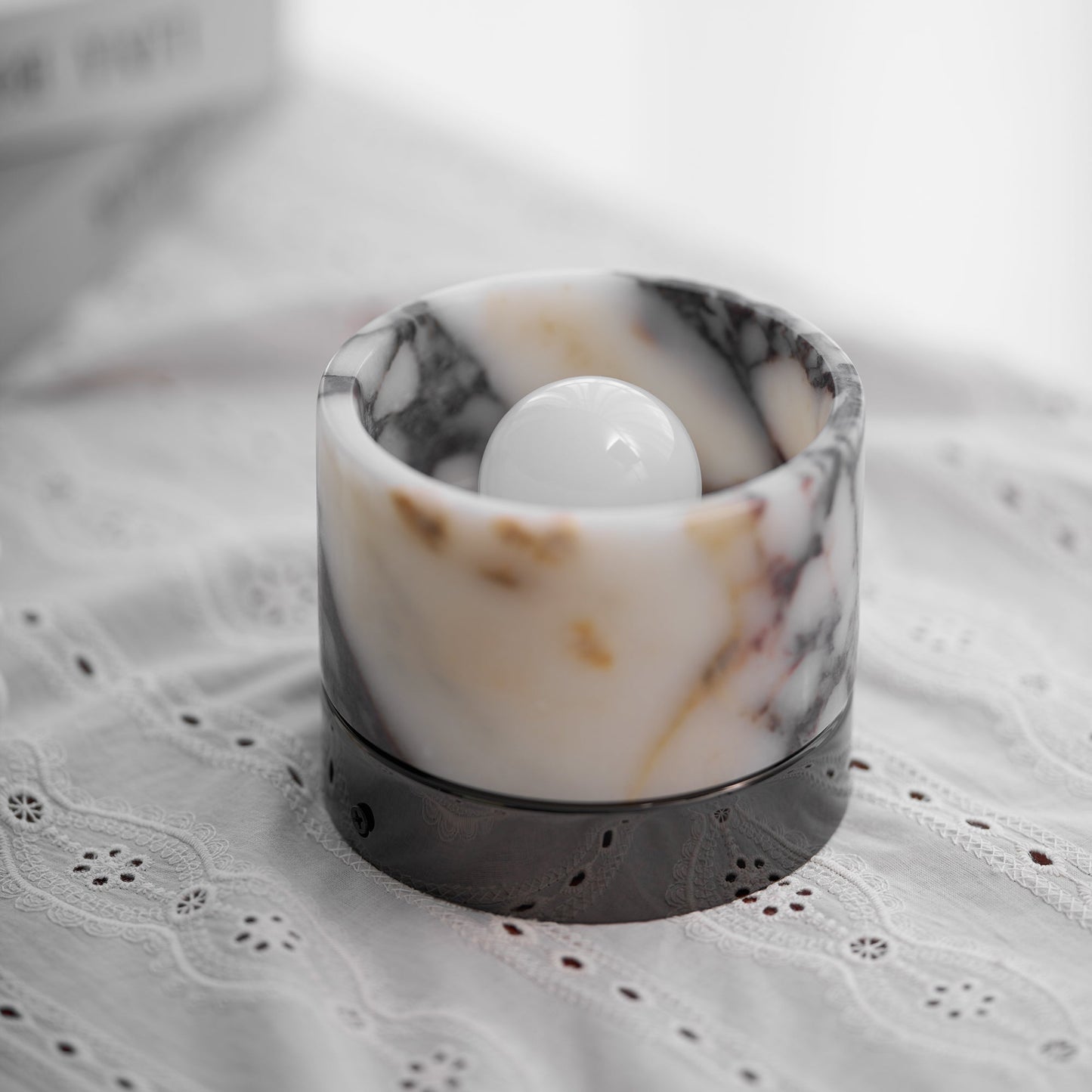 Ceiling Light | Marble Cylinder Spotlight Design
