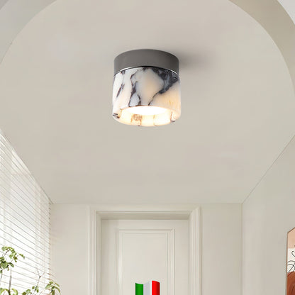 Ceiling Light | Marble Cylinder Spotlight Design