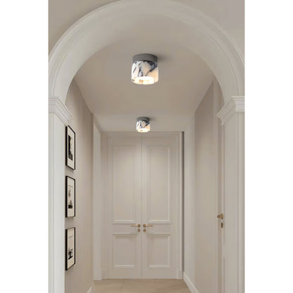 Ceiling Light | Marble Cylinder Spotlight Design