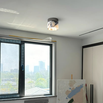 Ceiling Light | Marble Cylinder Spotlight Design