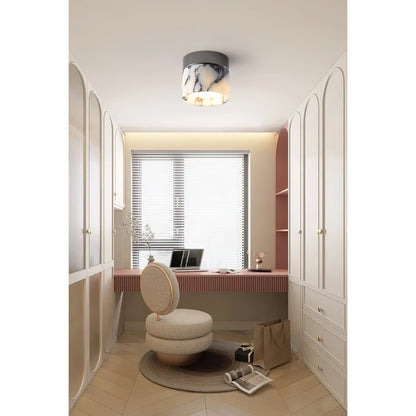 Ceiling Light | Marble Cylinder Spotlight Design