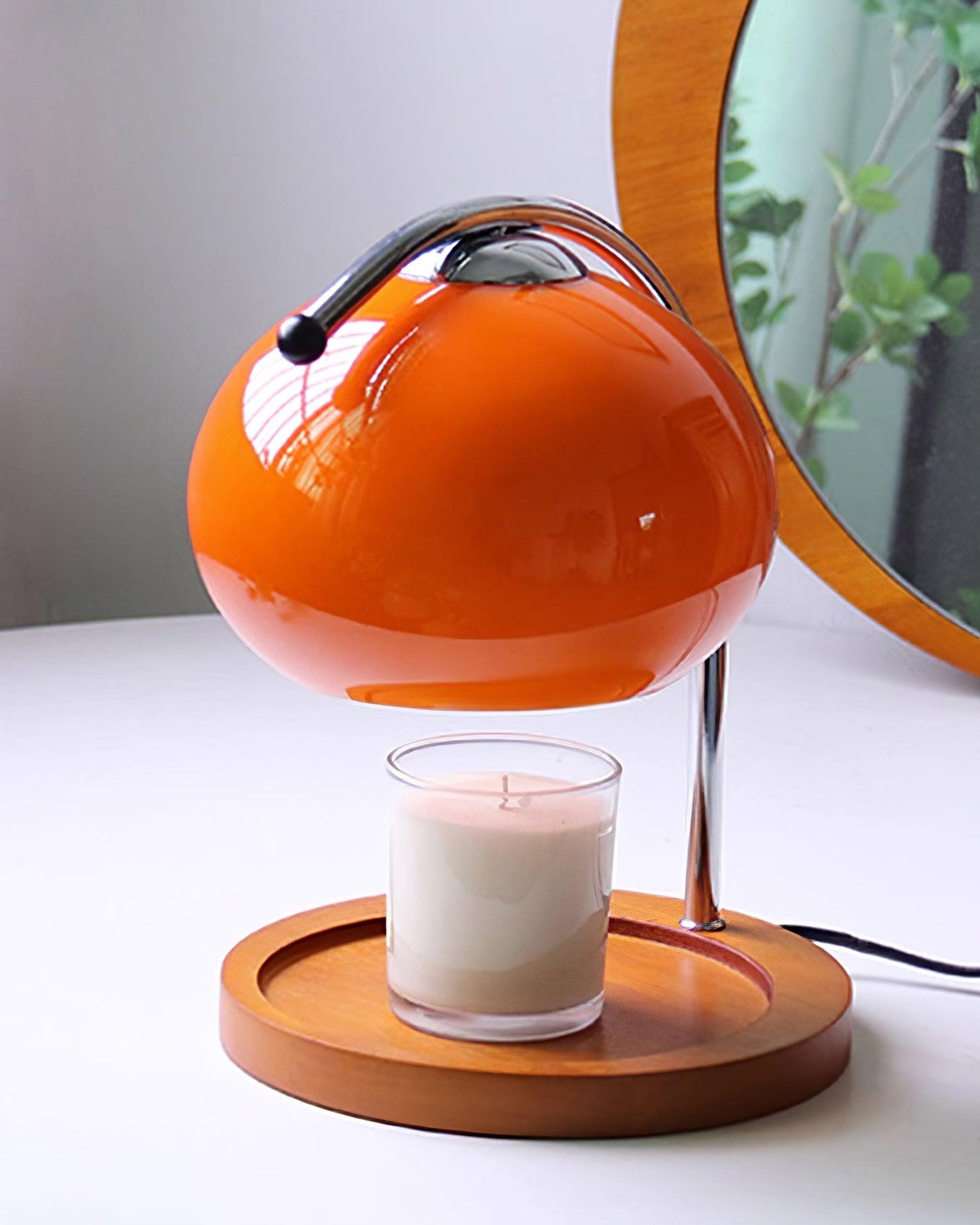 Table Light | Candle Warmer Glass Dome Design