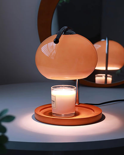 Table Light | Candle Warmer Glass Dome Design