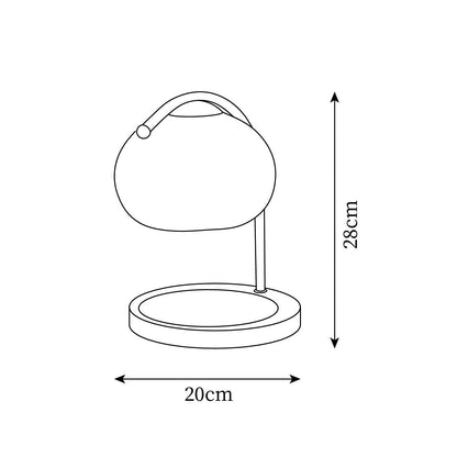 Table Light | Candle Warmer Glass Dome Design