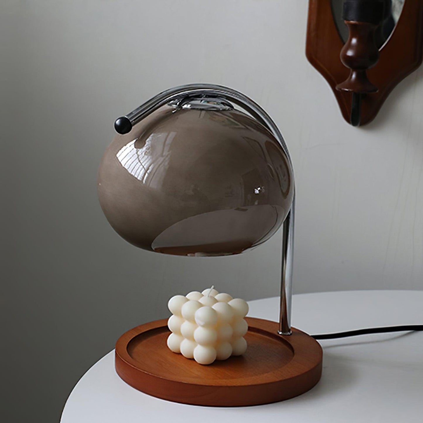 Table Light | Candle Warmer Glass Dome Design