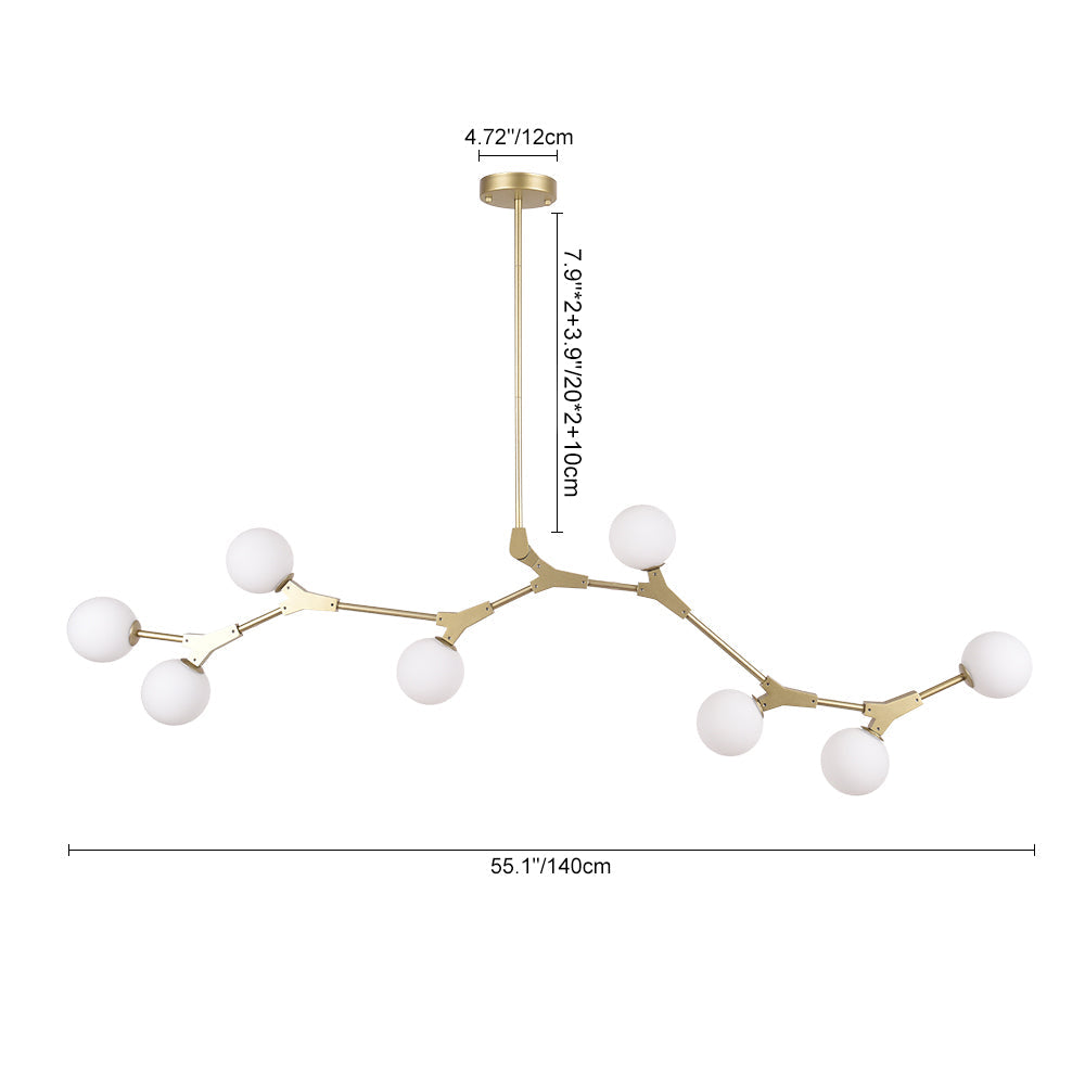 Pendant Light | Branch Bubble Glass Chandelier