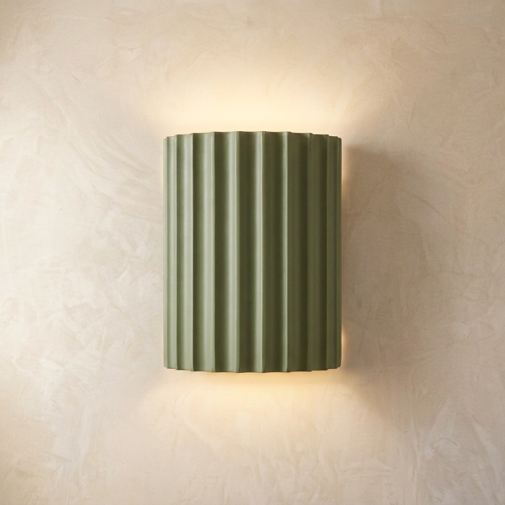 Wall Light | Grooved Column Wall Sconce