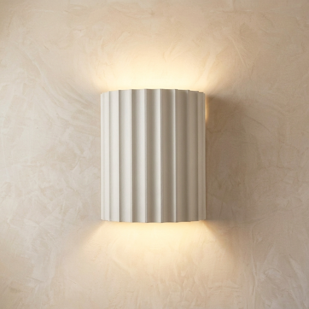 Wall Light | Grooved Column Wall Sconce