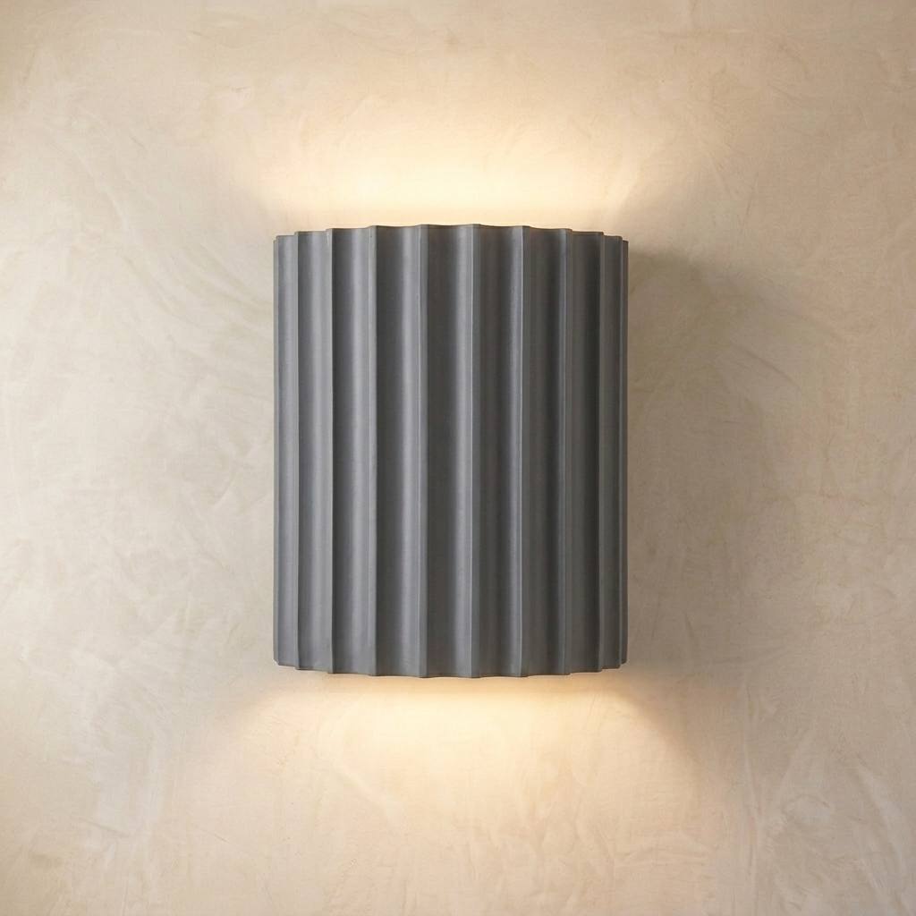 Wall Light | Grooved Column Wall Sconce