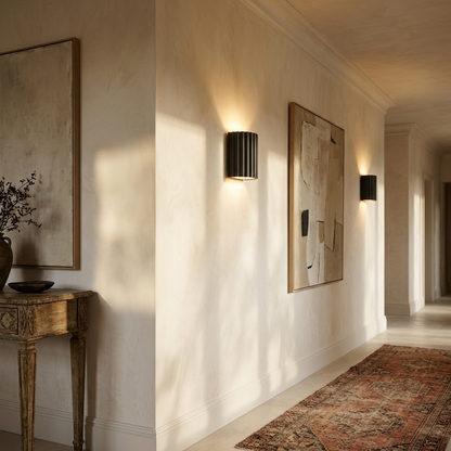 Wall Light | Grooved Column Wall Sconce
